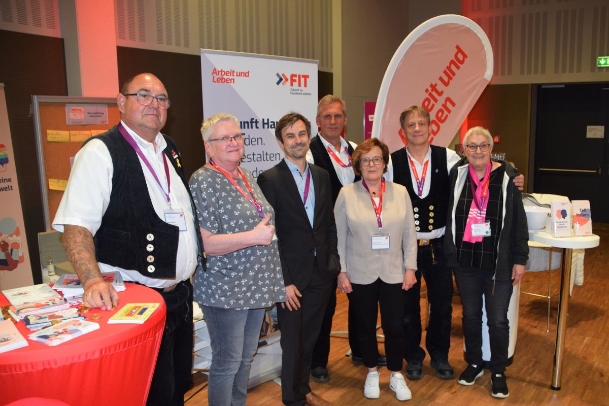 Elke Hannack (DGB Bundesvorstand), Barbara Menke (Bundesarbeitskreis Arbeit und Leben), Michael Köther (IG BAU), Jan Krüger (DGB Abt. Bildungspolitik), Ute Hieronymus (Bundesarbeitskreis Arbeit und Leben), Michael Heine (IG BAU), Bernd Krause (IG BAU)